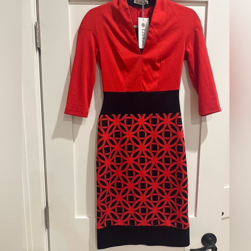 Lila Kass Dress with Mandarin collar